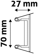 Avide GU10 Πλαίσιο Στρογγυλό Σαγρέ Χρώμιο